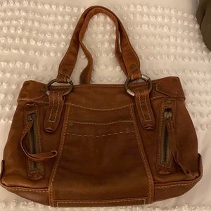 Ruehl purse - beautiful Carmel leather